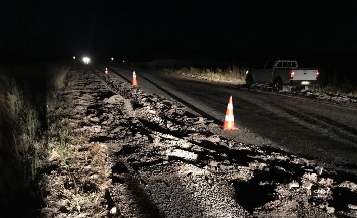 Pulluğu açık unuttu, 200 metre boyunca asfaltı sürdü