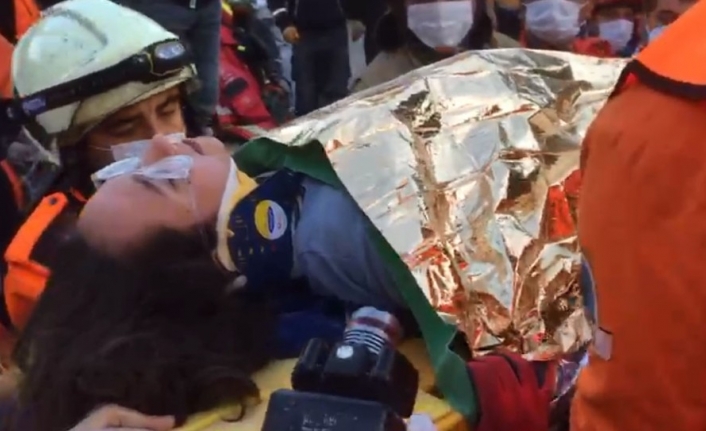 16 yaşındaki İnci ve köpeği böyle kurtarıldı