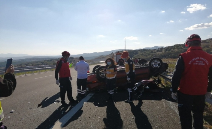 Balıkesir’de otobanda trafik kazası 1 ölü