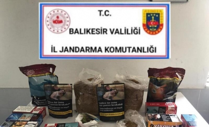 Bigadiç’te jandarmadan kaçak tütün operasyonu