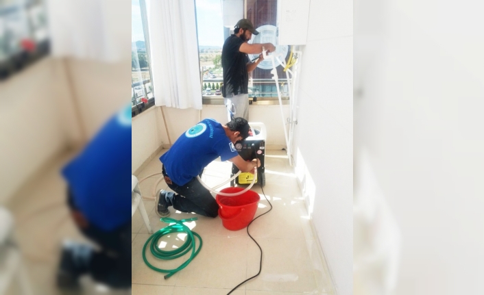 Burhaniye’de kaloriferlerde kış hazırlığı başladı