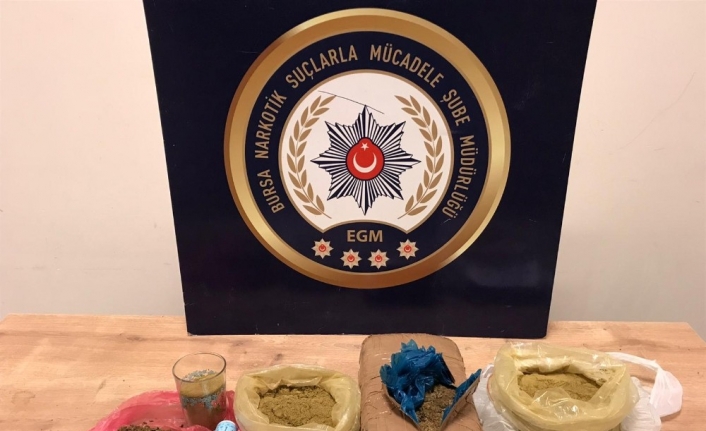 Bursa’da bir kişiden 2 kilo uyuşturucu çıktı