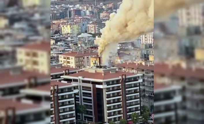 İzmir’de restoranın ızgarasından çıkan yangın paniğe neden oldu