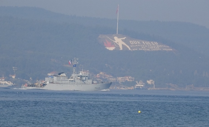 NATO savaş gemileri peş peşe Çanakkale Boğazı’ndan geçti