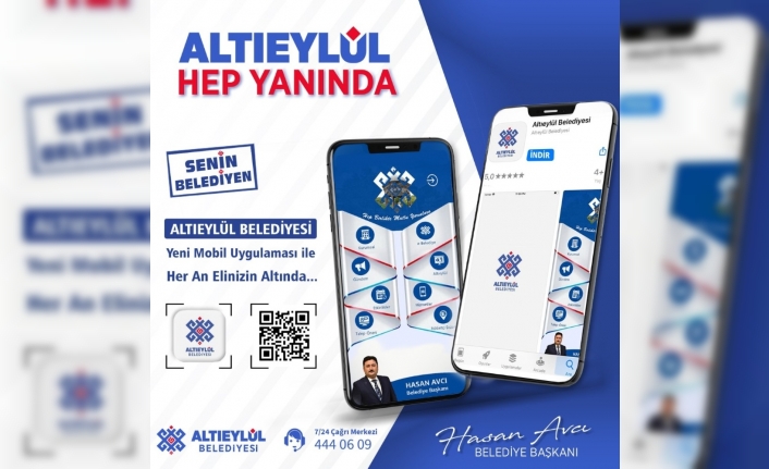 Altıeylül’de mobil uygulama hizmete girdi