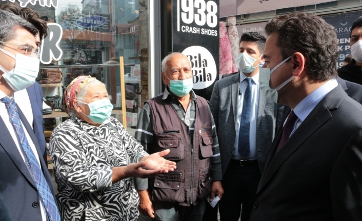 Babacan’dan esnaf ziyareti