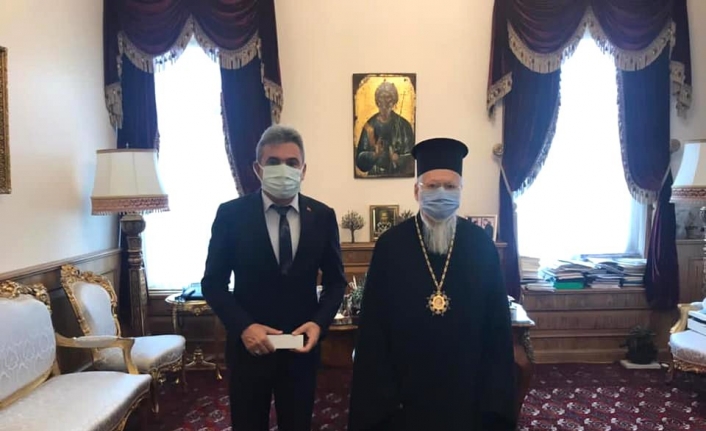 Başkan Aksoy, Rum Patriği Bartholomeos’la görüştü