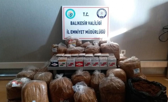 Edremit’te 4 bin adet makaron ele geçirildi