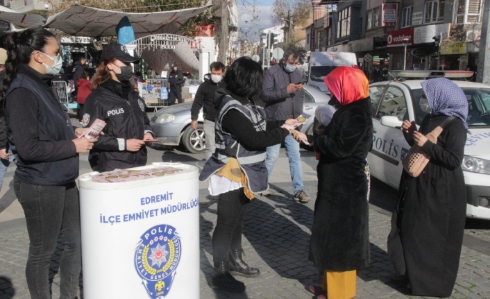 Edremit’te kadınlara ’KADES’ uygulaması tanıtıldı