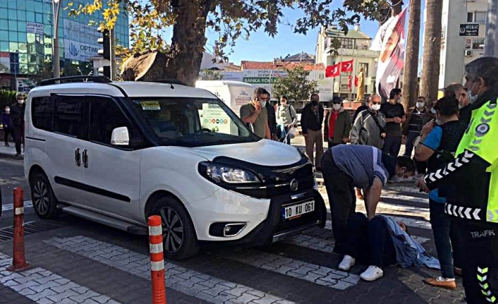 Edremit’te yaya geçidinde kaza