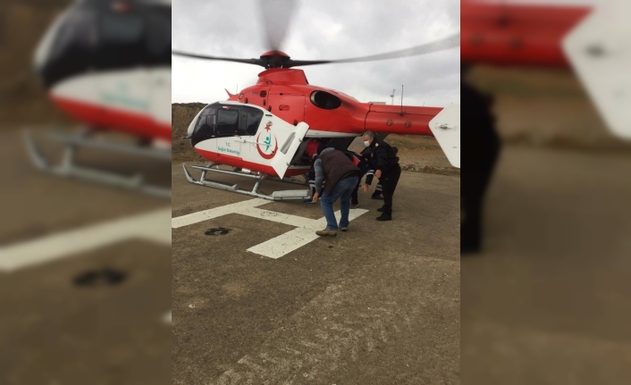 Helikopter Ambulans Bandırma’ya havalandı