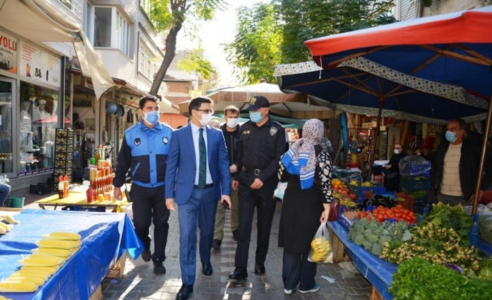 Kaymakam Ünsal’dan Covid-19 denetimi