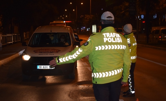 56 saatlik yasak Balıkesir’de başladı