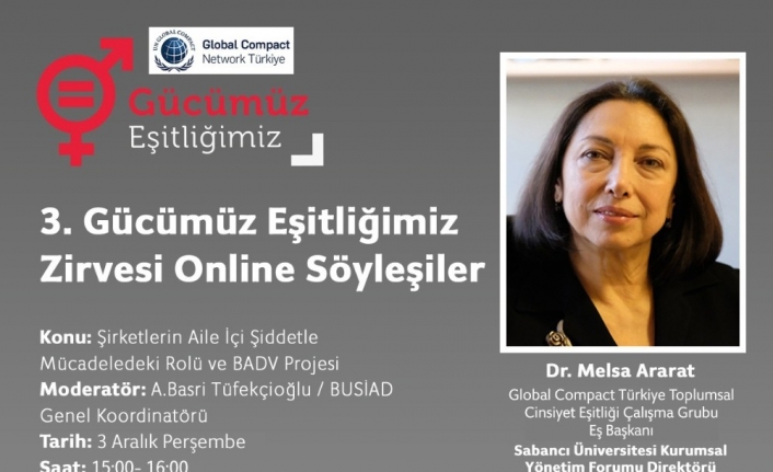 Ararat “Şirketler toplumsal cinsiyet eşitliğine ulaşmak için hedef koymalı”