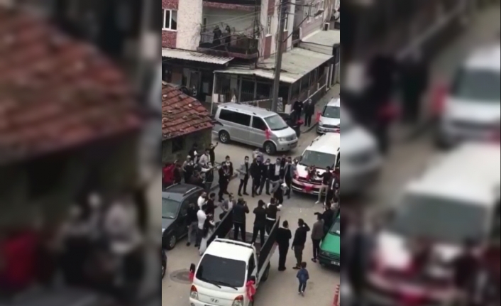 Bursa’da düğün öncesi şok görüntüler