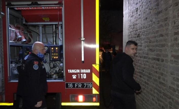 Bursa’da marangozhanede çıkan yangın korkuttu