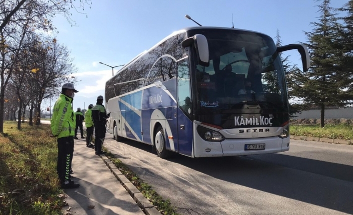 Bursa’da yılbaşı öncesi terminalde HES kodu ve kış lastiği denetimi