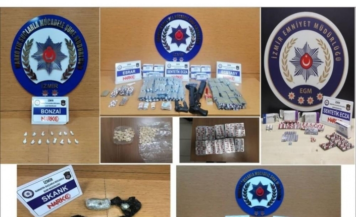 İzmir polisinden uyuşturucu maddeye geçit yok