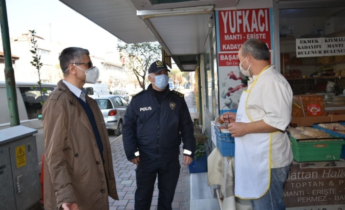 Kaymakam Yurt sokakları denetledi