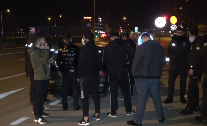 Cezaevinden izinli çıkan 7 kafadarın kısıtlama gezintisine polis engeli