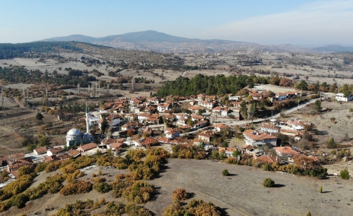 Muhtar olduğuna inandırmak için kimliğini gösteriyor