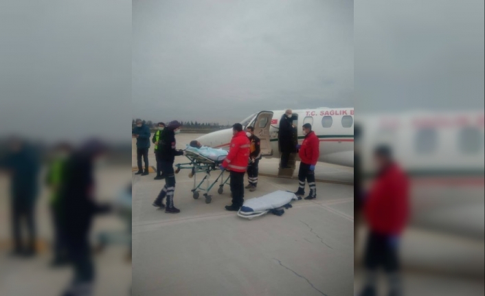 Uçak ambulans Malatya’ya hasta için kalktı