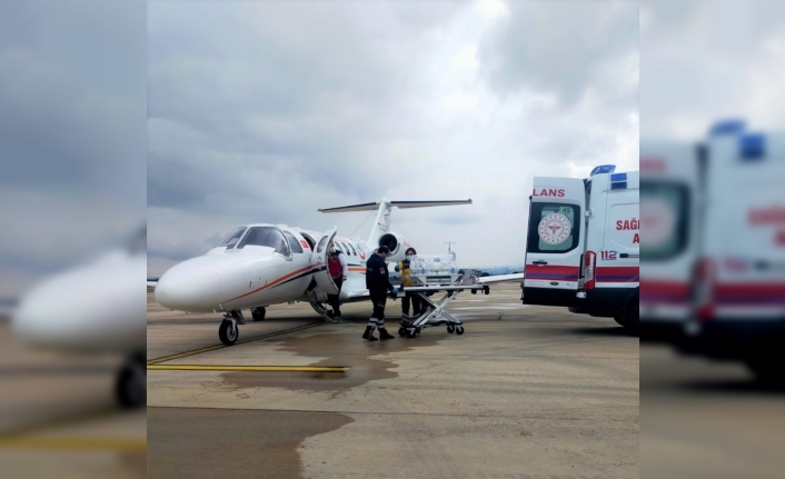 3 günlük bebek ambulans uçakla tedavi için Bursa’ya getirildi