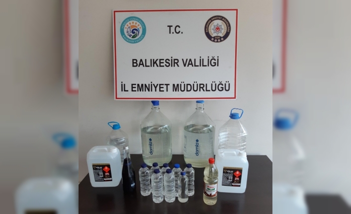 Balıkesir’de kaçak içki operasyonu; 1 kişi tutuklandı