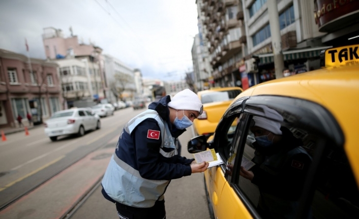 Bursa zabıtasından taksi ve dolmuşlara denetim