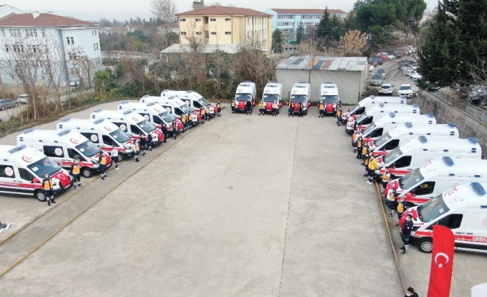 Bursa’ya 18 yeni ambulans