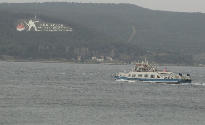 Çanakkale’de ada seferlerine fırtına engeli