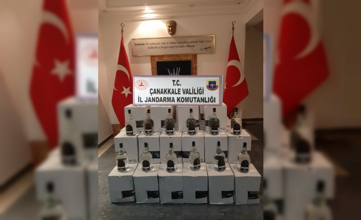 Çanakkale’de kaçak içki operasyonu