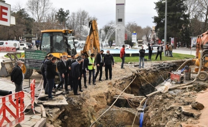 Canbolat ve Aktaş İnegöl’de projeleri inceledi