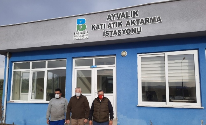 Katı atık aktarma istasyonunu incelediler