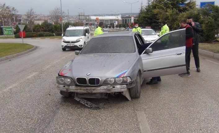 Kısıtlama saatinde yürekleri ağza getiren kaza