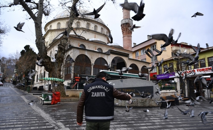 Osmangazi sokakları sessizliğe büründü