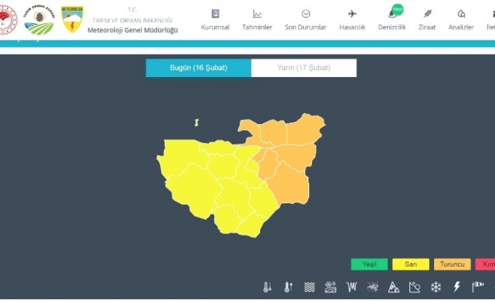 Bursa ve Yalova için turuncu uyarı