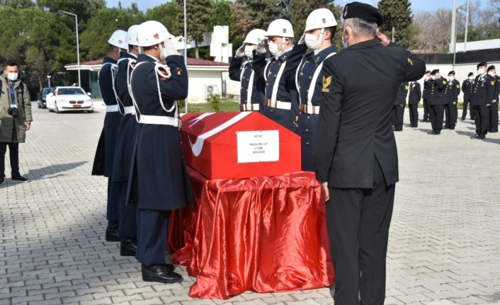 Çanakkale’de tekne faciasında hayatını kaybeden Teğmen Musa Bulut için tören düzenlendi