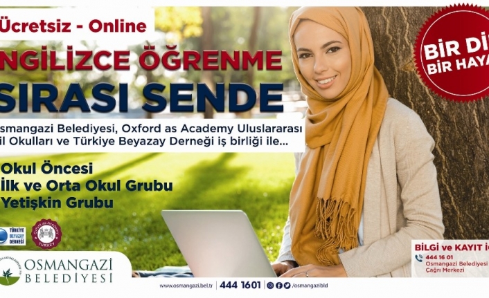 Osmangazi’den online İngilizce kursu