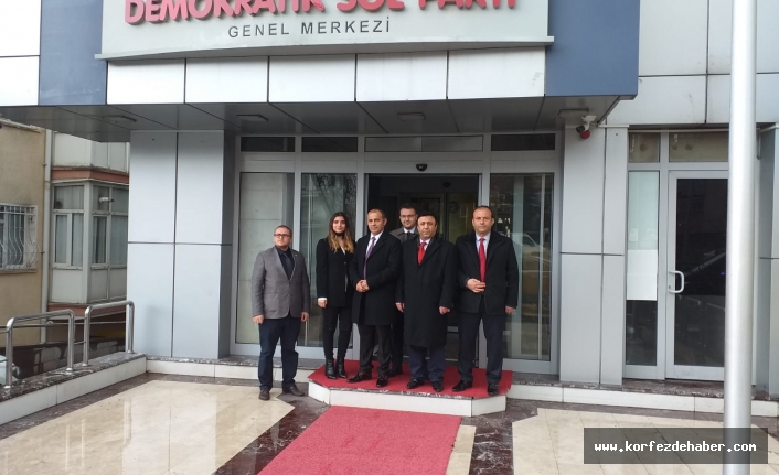 EYT'LİLERİN UMUT PARTİSİNDEN DSP'YE ZİYARET 