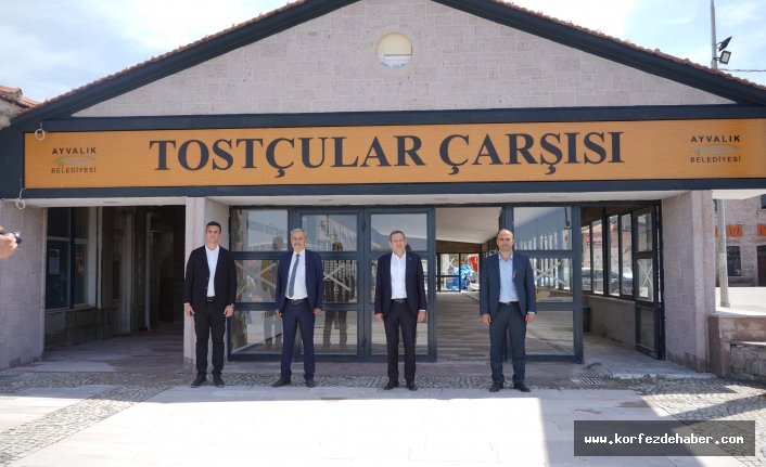 AYVALIK TOSTÇULAR ÇARŞISI YENİ YÜZÜYLE AÇILIŞA HAZIR