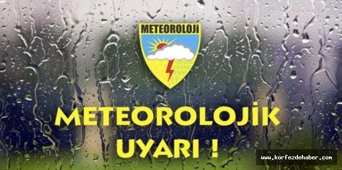 Meteoroloji kum fırtınası için uyardı