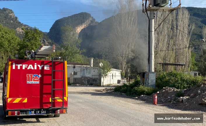 Trafo yangını paniğe neden oldu