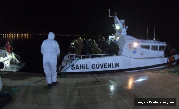 Türk karasularına itilen 38 düzensiz göçmen kurtarıldı