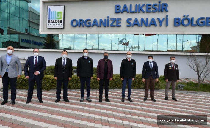 Vali Şıldak Balıkesir Organize Sanayi Bölgesinde