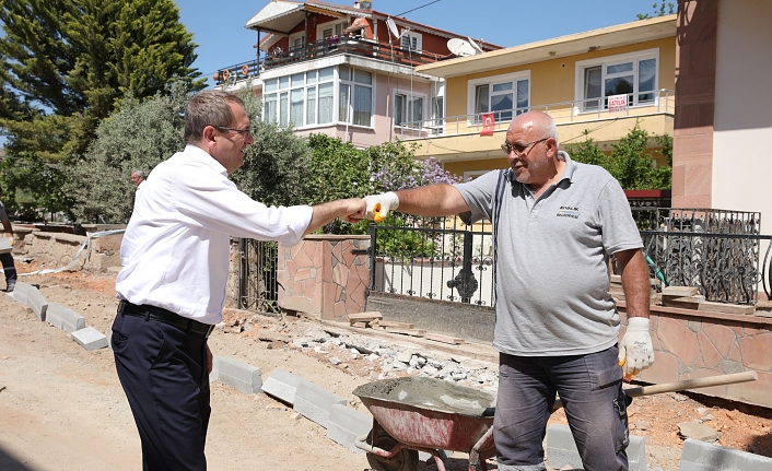 Ayvalık Belediyesi Fen İşleri Ekiplerinden Hizmet Seferberliği