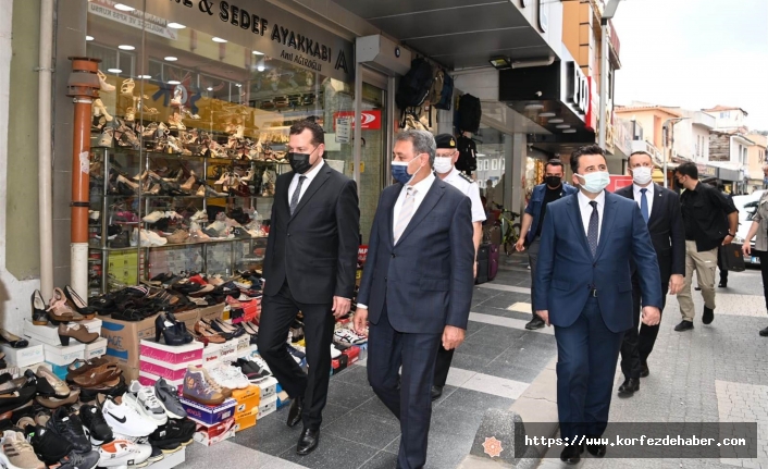 Başkan Yılmaz ile Vali Şıldak’tan esnaf ziyareti