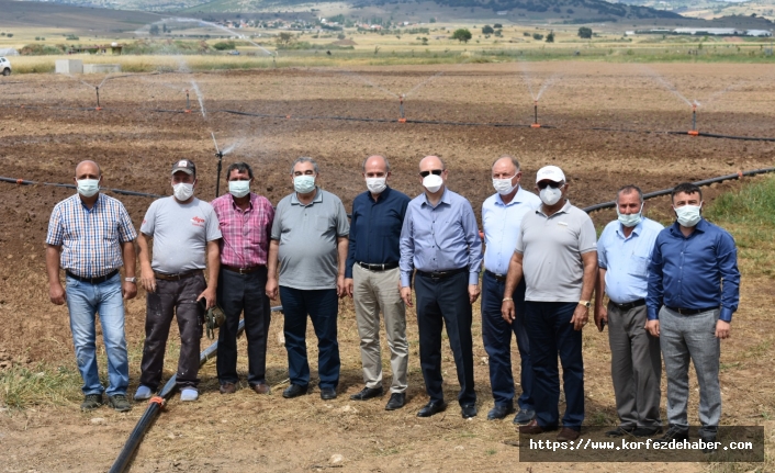 Milletvekili Çelik, Ardıçtepe Barajı'nda sulama vanasını açtı