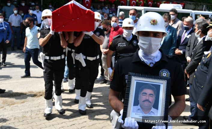 Şehidimizi hüzünle toğrağa verdik