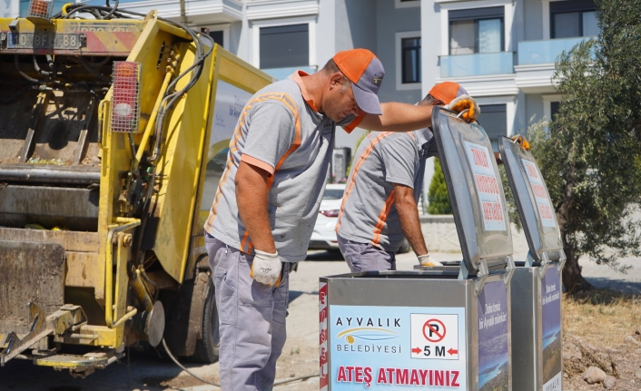 Ayvalık'ta Konteynerler yeraltına alınıyor